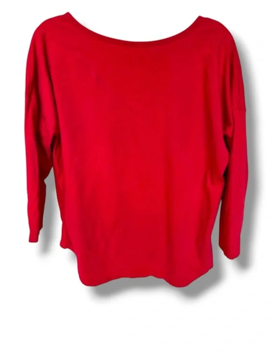 🍒Cherry red v- neck t shirt - Picture 2 of 2